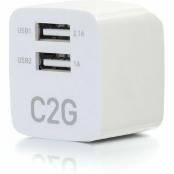 C2G USB AC ADAPTER 2.1A DUAL PORT 22322C2G